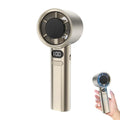 Portable Handheld Fan with 120 Wind Speeds USB Rechargeable Bladeless High-Speed Electric Cooling Fan for Personal Use