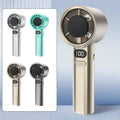 Portable Handheld Fan with 120 Wind Speeds USB Rechargeable Bladeless High-Speed Electric Cooling Fan for Personal Use